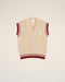 AMI PARIS Wool Ribbed Sleeveless V Neck Sweater Unisex Apparel